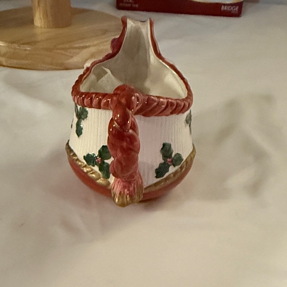 Festive Santa Pitcher with Holly Design - Picture 3 of 5
